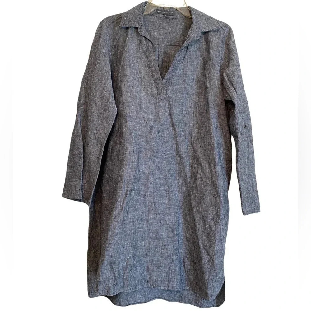 Elliott Lauren Linen Blue Tunic Women’s Dress